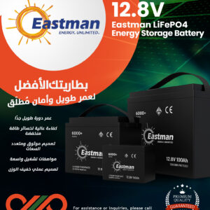 بطاريات إيستمان 12.8V LiFePO₄