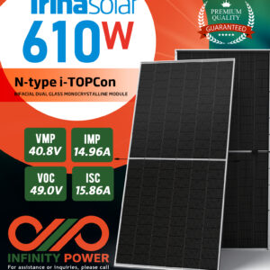 لوحات شمسية ترينا فيرتكس 610 واط